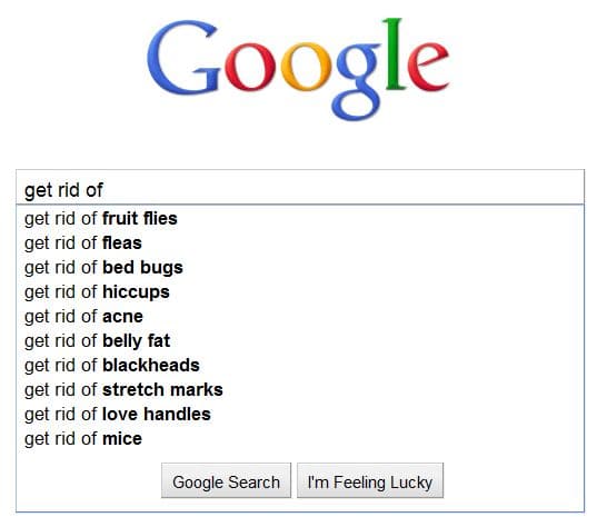Get Rid of Searches on Google